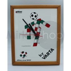 OROLOGIO INSEGNA MATTONELLA  CAMPIONATI MONDIALI ITALIA 90 RARO UNICO SUL WEB VARTA MADE IN ITALY 